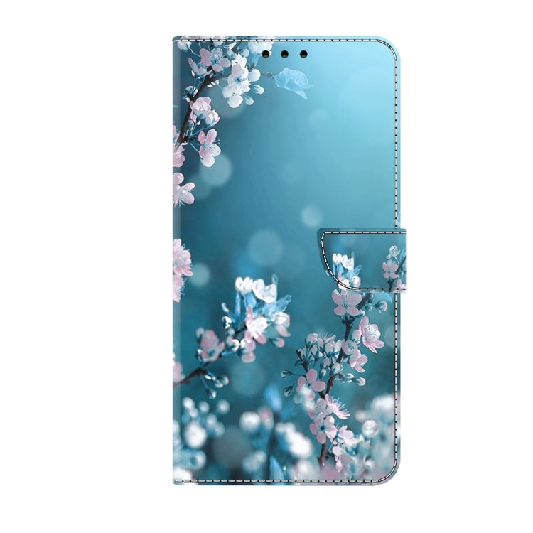 For Motorola Moto G54 Crystal 3D Shockproof Protective Leather Phone Case(Plum Flower) - Motorola Cases by PMC TechLife | Online Shopping South Africa | PMC TechLife | Buy Now Pay Later Mobicred