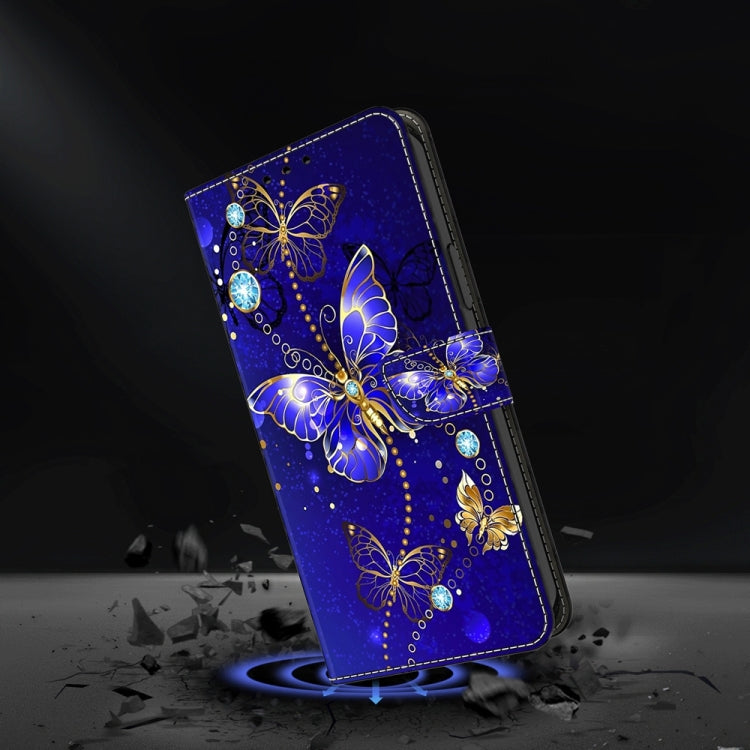 For Motorola Moto G54 Crystal 3D Shockproof Protective Leather Phone Case(Diamond Butterfly) - Motorola Cases by PMC TechLife | Online Shopping South Africa | PMC TechLife | Buy Now Pay Later Mobicred