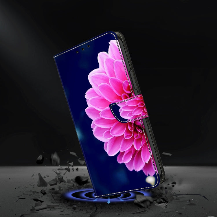 For Motorola Moto G Play 2024 Crystal 3D Shockproof Protective Leather Phone Case(Pink Petals) - Motorola Cases by PMC TechLife | Online Shopping South Africa | PMC TechLife | Buy Now Pay Later Mobicred