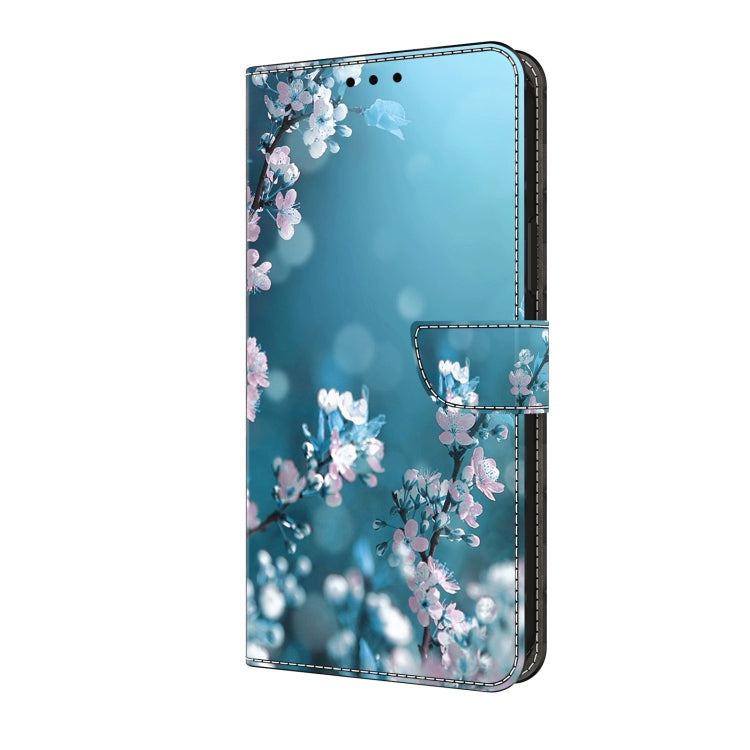 For Motorola Moto G Play 2024 Crystal 3D Shockproof Protective Leather Phone Case(Plum Flower) - Motorola Cases by PMC TechLife | Online Shopping South Africa | PMC TechLife | Buy Now Pay Later Mobicred