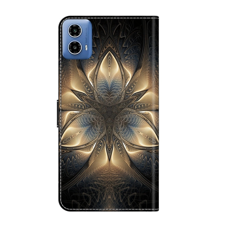 For Motorola Moto G24 Crystal 3D Shockproof Protective Leather Phone Case(Luminous Building) - Motorola Cases by PMC TechLife | Online Shopping South Africa | PMC TechLife | Buy Now Pay Later Mobicred