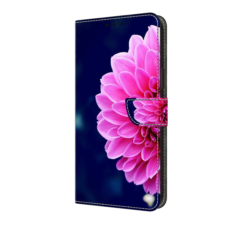 For Motorola Moto G24 Power Crystal 3D Shockproof Protective Leather Phone Case(Pink Petals) - Motorola Cases by PMC TechLife | Online Shopping South Africa | PMC TechLife | Buy Now Pay Later Mobicred