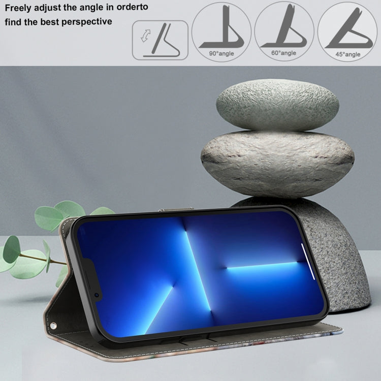 For Motorola Moto G24 Power Crystal 3D Shockproof Protective Leather Phone Case(Pink Petals) - Motorola Cases by PMC TechLife | Online Shopping South Africa | PMC TechLife | Buy Now Pay Later Mobicred