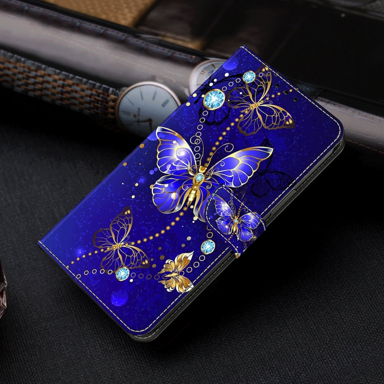 For Motorola Moto G24 Power Crystal 3D Shockproof Protective Leather Phone Case(Diamond Butterfly) - Motorola Cases by PMC TechLife | Online Shopping South Africa | PMC TechLife | Buy Now Pay Later Mobicred