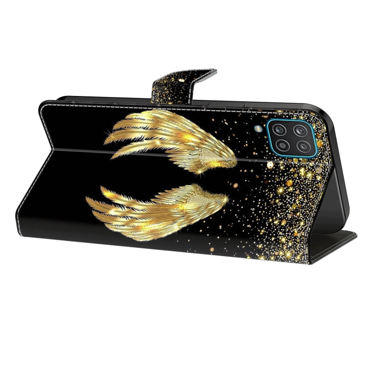 For Motorola Moto G04 Crystal 3D Shockproof Protective Leather Phone Case(Golden Wings) - Motorola Cases by PMC TechLife | Online Shopping South Africa | PMC TechLife | Buy Now Pay Later Mobicred