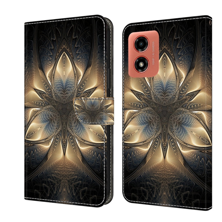 For Motorola Moto G04 Crystal 3D Shockproof Protective Leather Phone Case(Luminous Building) - Motorola Cases by PMC TechLife | Online Shopping South Africa | PMC TechLife | Buy Now Pay Later Mobicred