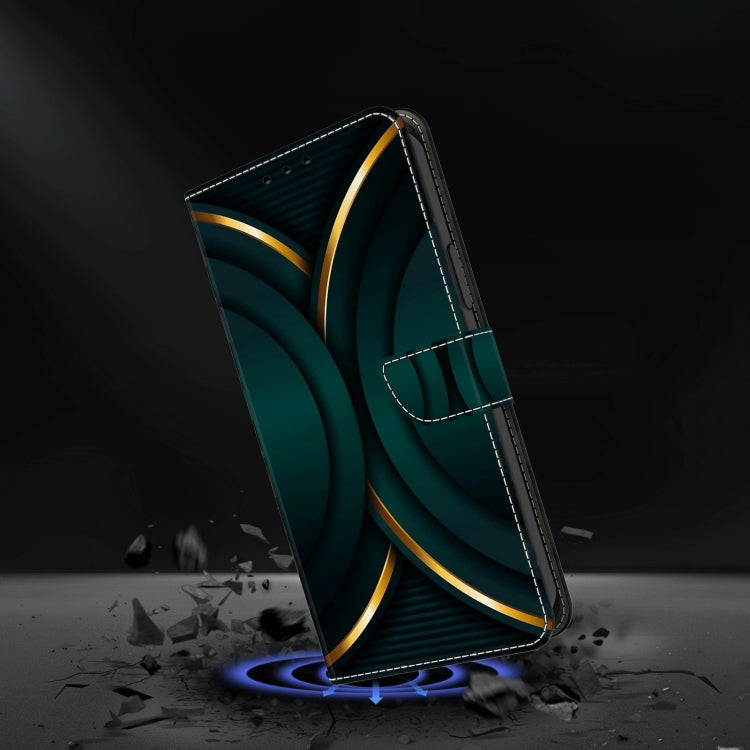 For Motorola Moto G34 Crystal 3D Shockproof Protective Leather Phone Case(Gold Outline) - Motorola Cases by PMC TechLife | Online Shopping South Africa | PMC TechLife | Buy Now Pay Later Mobicred