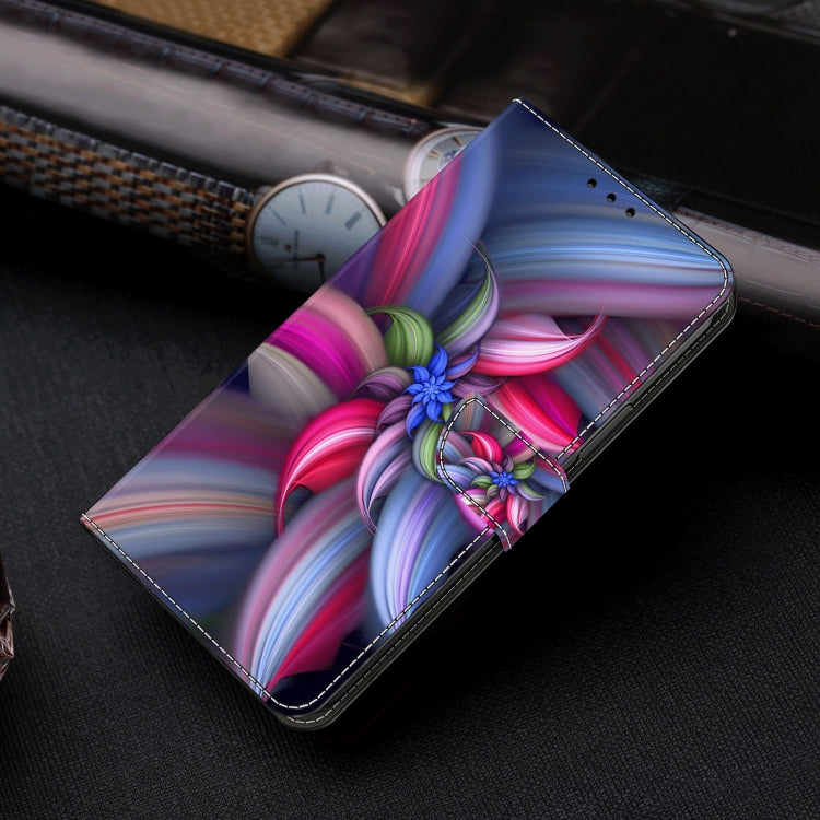 For Motorola Moto G34 Crystal 3D Shockproof Protective Leather Phone Case(Colorful Flower) - Motorola Cases by PMC TechLife | Online Shopping South Africa | PMC TechLife | Buy Now Pay Later Mobicred