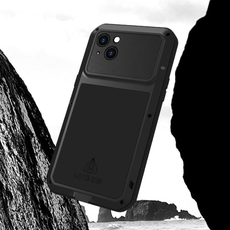 For iPhone 15 Plus LOVE MEI Metal Shockproof Life Waterproof Dustproof Phone Case(Army Green) - free shipping - PMC TechLife - Order now!