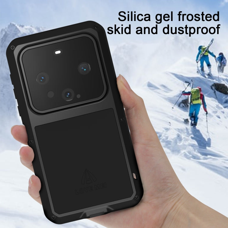 For Huawei Mate 60 LOVE MEI Metal Shockproof Life Waterproof Dustproof Phone Case(Red) - Huawei Cases by LOVE MEI | Online Shopping South Africa | PMC TechLife | Buy Now Pay Later Mobicred