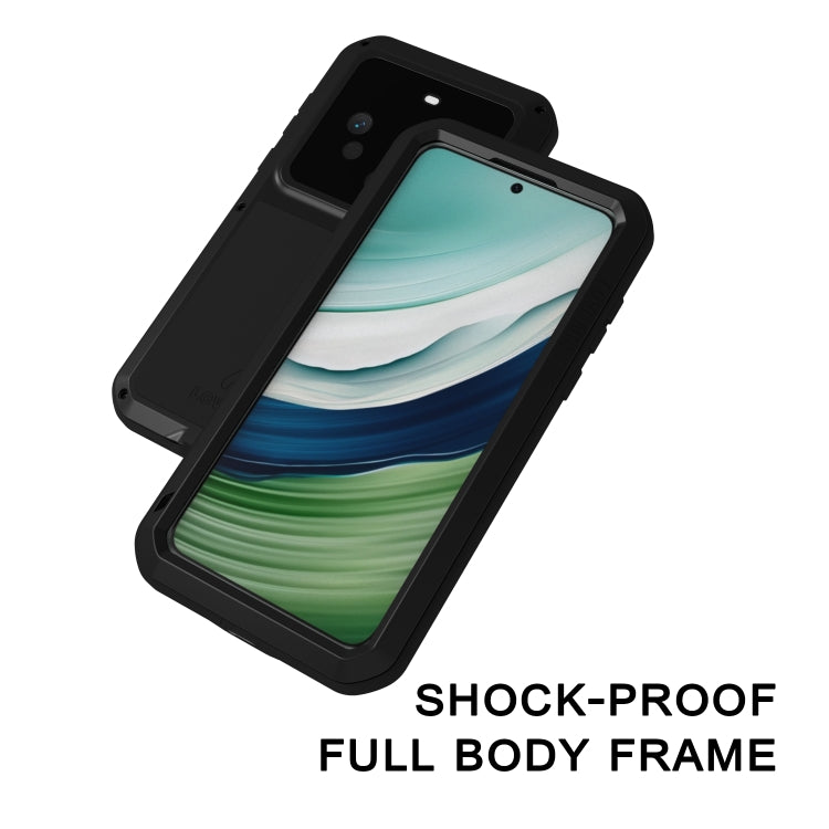 For Huawei Mate 60 LOVE MEI Metal Shockproof Life Waterproof Dustproof Phone Case(White) - Huawei Cases by LOVE MEI | Online Shopping South Africa | PMC TechLife | Buy Now Pay Later Mobicred