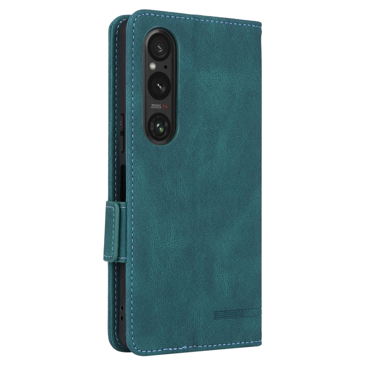 For Sony Xperia 1 VI 2024 Magnetic Clasp Leather Phone Case(Green) - Sony Cases by PMC Jewellery | Online Shopping South Africa | PMC Jewellery | Buy Now Pay Later Mobicred