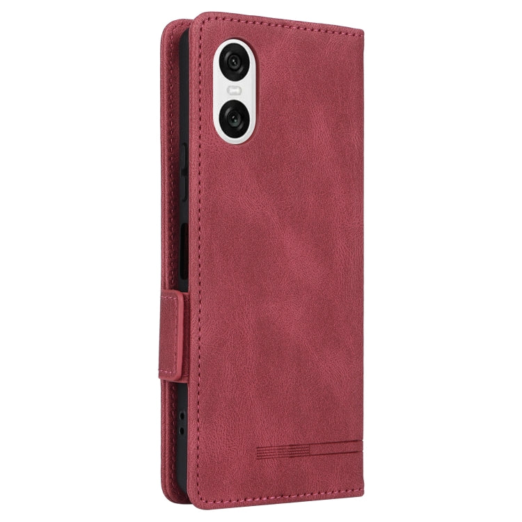 For Sony Xperia 10 VI 2024 Magnetic Clasp Leather Phone Case(Red) - Sony Cases by PMC Jewellery | Online Shopping South Africa | PMC Jewellery | Buy Now Pay Later Mobicred