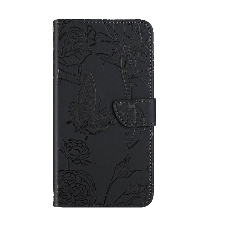 For Google Pixel 9 Skin Feel Butterfly Embossed Flip Leather Phone Case(Black) - Google Cases by PMC TechLife | Online Shopping South Africa | PMC TechLife | Buy Now Pay Later Mobicred