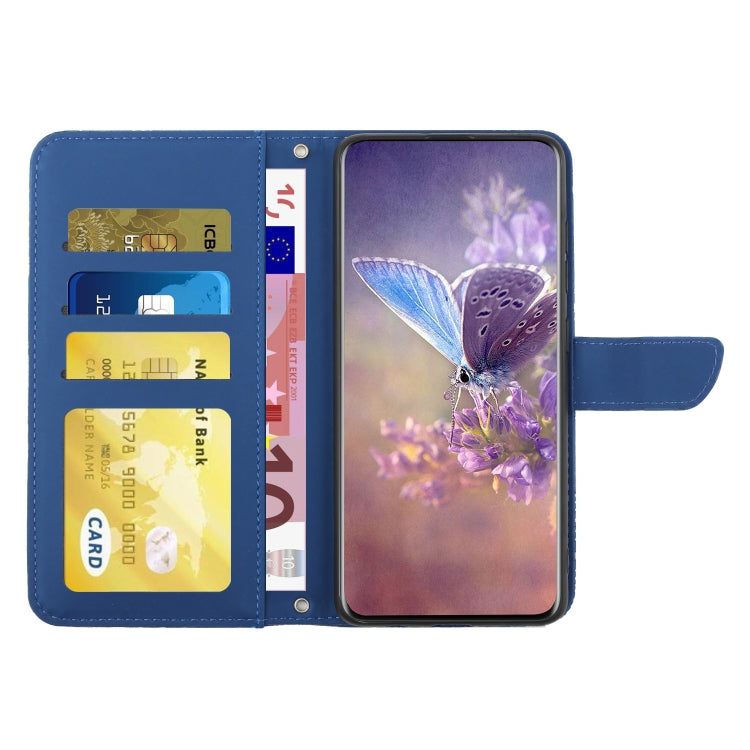 For Google Pixel 9 Skin Feel Butterfly Embossed Flip Leather Phone Case(Blue) - Google Cases by PMC TechLife | Online Shopping South Africa | PMC TechLife | Buy Now Pay Later Mobicred