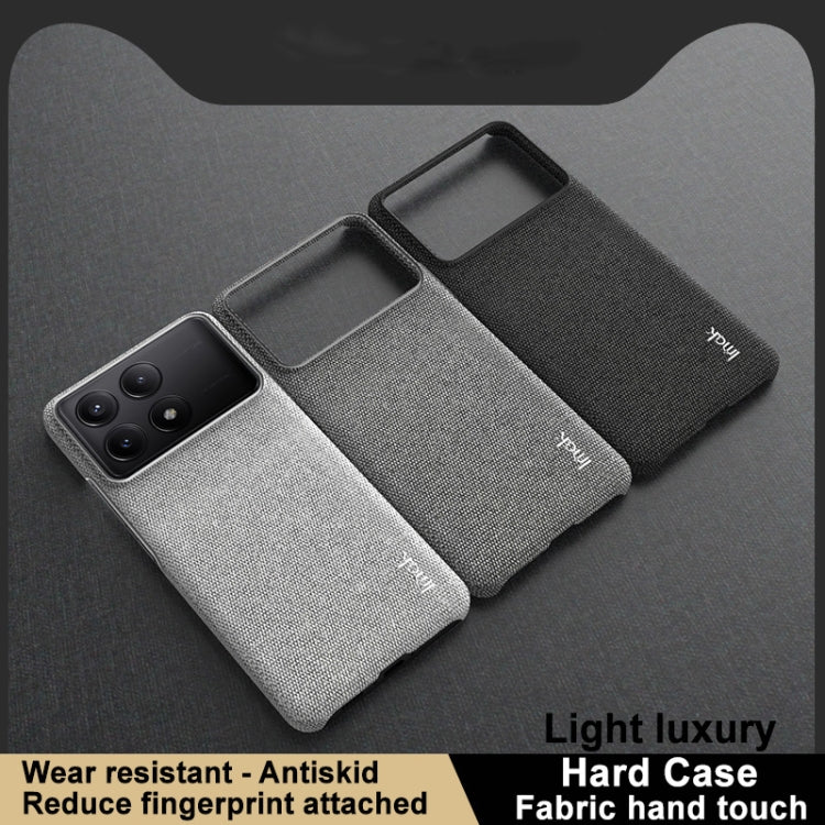 For Xiaomi Redmi K70 5G/K70 Pro 5G imak Ruiyi Series Cloth Texture PU + PC Phone Case(Black) - Xiaomi Cases by imak | Online Shopping South Africa | PMC Jewellery | Buy Now Pay Later Mobicred