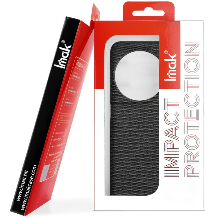 For Xiaomi Redmi K70 5G/K70 Pro 5G imak Ruiyi Series Cloth Texture PU + PC Phone Case(Black) - Xiaomi Cases by imak | Online Shopping South Africa | PMC Jewellery | Buy Now Pay Later Mobicred