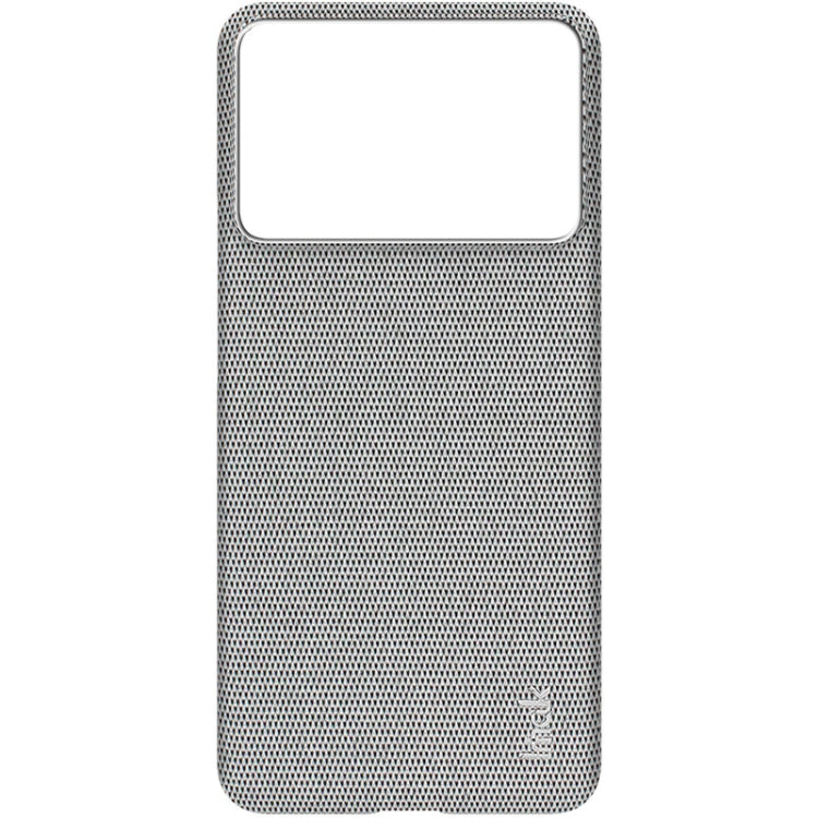 For Xiaomi Redmi K70 5G/K70 Pro 5G imak Ruiyi Series Cloth Texture PU + PC Phone Case(Light Grey) - Xiaomi Cases by imak | Online Shopping South Africa | PMC Jewellery | Buy Now Pay Later Mobicred