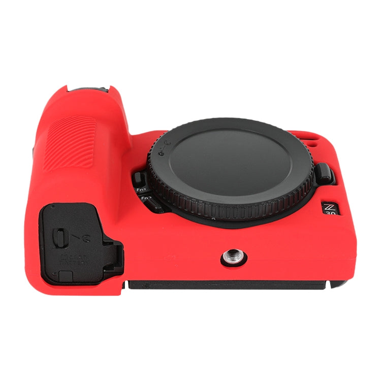For Nikon Z 30 Soft Silicone Protective Case with Lens Cover(Red) - Protective Case by PMC TechLife | Online Shopping South Africa | PMC TechLife | Buy Now Pay Later Mobicred