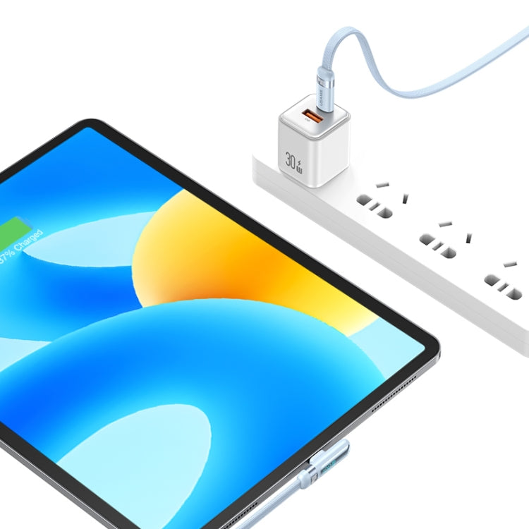 USAMS US-SJ653 PD 100W USB-C/Type-C to USB-C/Type-C Aluminum Alloy Digital Display Fast Charging Elbow Data Cable, Length: 1.2m(Beige) - free shipping - PMC TechLife - Order now!