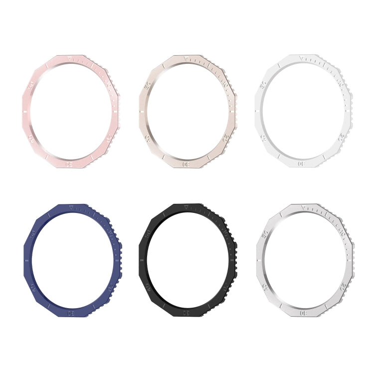 For Samsung Galaxy Watch6 Classic 47mm R960 Solid Color Watch Time Steel Bezel Ring(Silver) - Watch Cases by PMC TechLife | Online Shopping South Africa | PMC TechLife