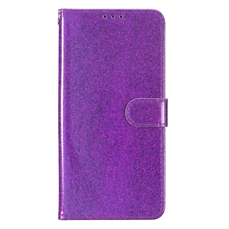 For Motorola Edge 2024 Glitter Powder Flip Leather Phone Case(Purple) - Motorola Cases by PMC Jewellery | Online Shopping South Africa | PMC Jewellery | Buy Now Pay Later Mobicred