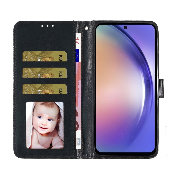 For Motorola Moto G Play 2024 Glitter Powder Flip Leather Phone Case(Black) - Motorola Cases by PMC Jewellery | Online Shopping South Africa | PMC Jewellery | Buy Now Pay Later Mobicred