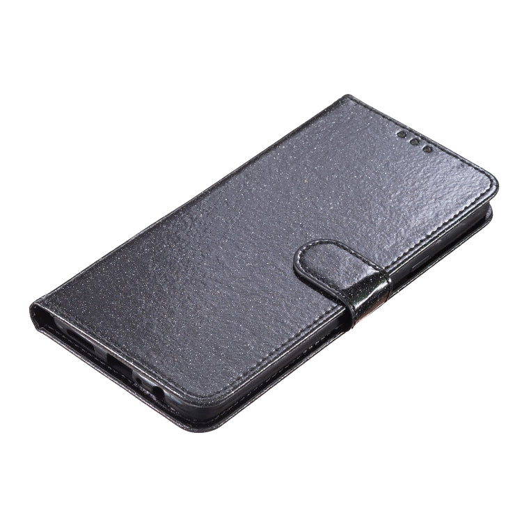 For Motorola Moto G Play 2024 Glitter Powder Flip Leather Phone Case(Black) - Motorola Cases by PMC Jewellery | Online Shopping South Africa | PMC Jewellery | Buy Now Pay Later Mobicred