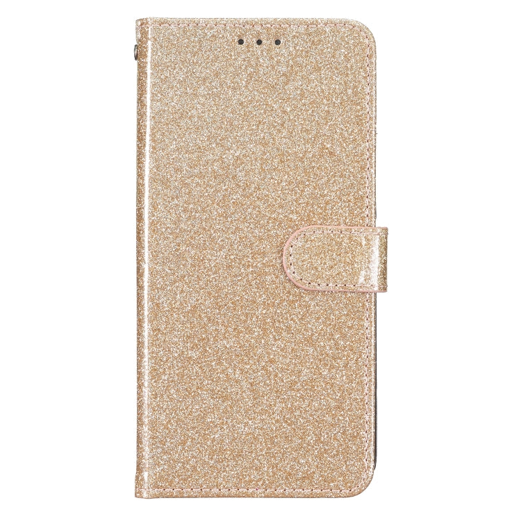 For Motorola Moto G Play 2024 Glitter Powder Flip Leather Phone Case(Gold) - Motorola Cases by PMC Jewellery | Online Shopping South Africa | PMC Jewellery | Buy Now Pay Later Mobicred