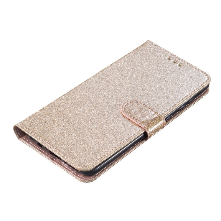 For Motorola Moto G Play 2024 Glitter Powder Flip Leather Phone Case(Gold) - Motorola Cases by PMC Jewellery | Online Shopping South Africa | PMC Jewellery | Buy Now Pay Later Mobicred