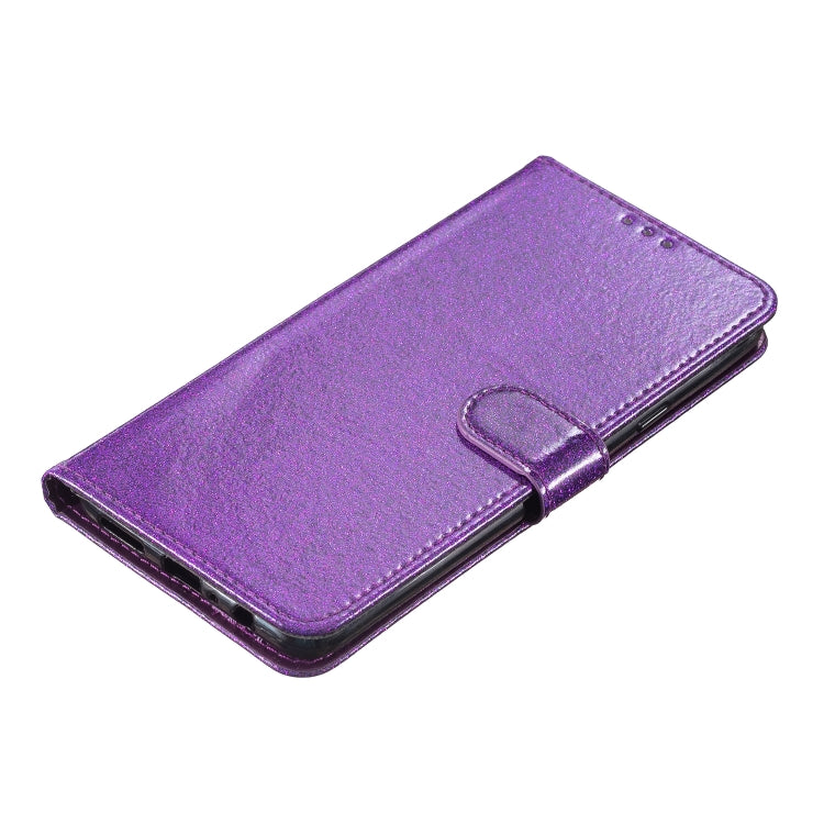 For Motorola Moto G Play 2024 Glitter Powder Flip Leather Phone Case(Purple) - Motorola Cases by PMC Jewellery | Online Shopping South Africa | PMC Jewellery | Buy Now Pay Later Mobicred