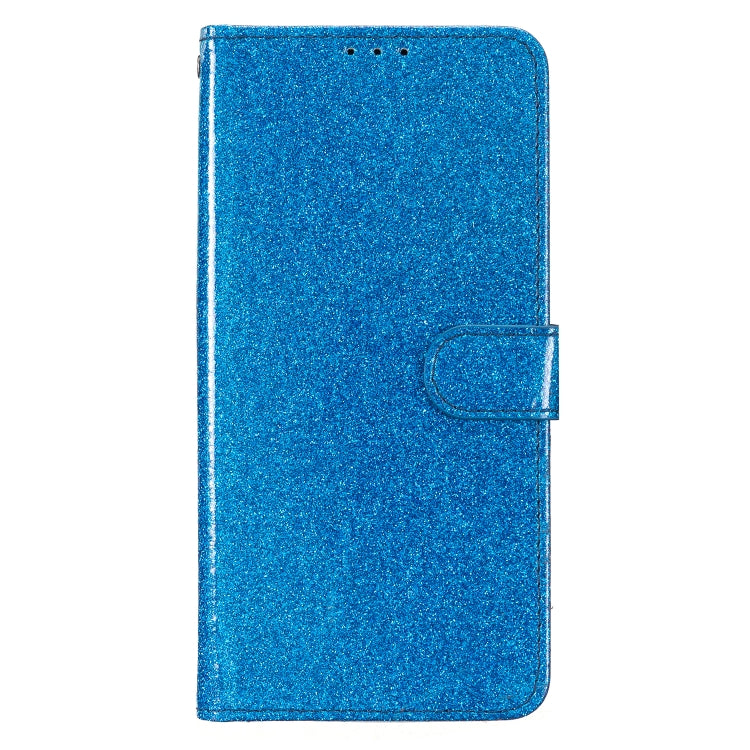 For Motorola Moto G Play 2024 Glitter Powder Flip Leather Phone Case(Blue) - Motorola Cases by PMC Jewellery | Online Shopping South Africa | PMC Jewellery | Buy Now Pay Later Mobicred