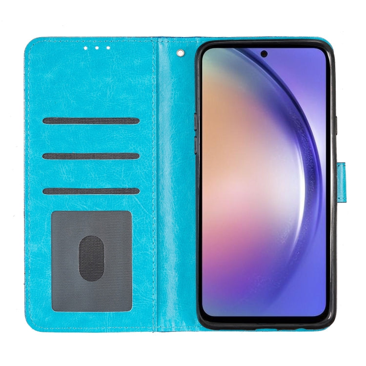 For Motorola Moto G Play 2024 Glitter Powder Flip Leather Phone Case(Blue) - Motorola Cases by PMC Jewellery | Online Shopping South Africa | PMC Jewellery | Buy Now Pay Later Mobicred