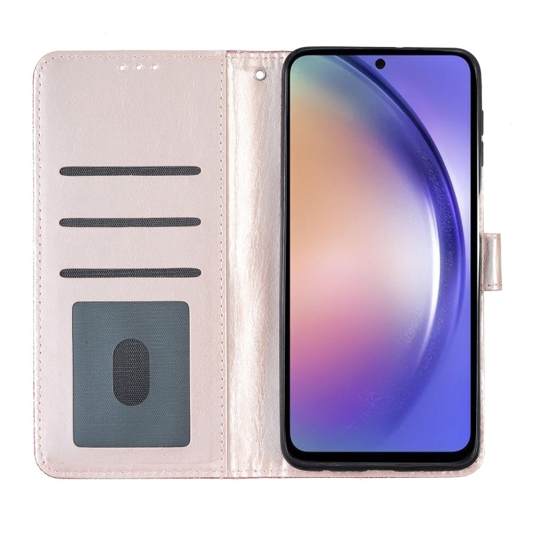 For Motorola Moto G Stylus 5G 2024 Glitter Powder Flip Leather Phone Case(Rose Gold) - Motorola Cases by PMC Jewellery | Online Shopping South Africa | PMC Jewellery | Buy Now Pay Later Mobicred