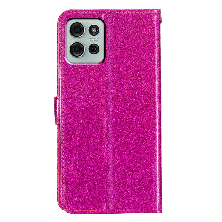For Motorola Moto G56 5G Glitter Powder Flip Leather Phone Case(Rose Red) - free shipping - PMC TechLife - Order now!
