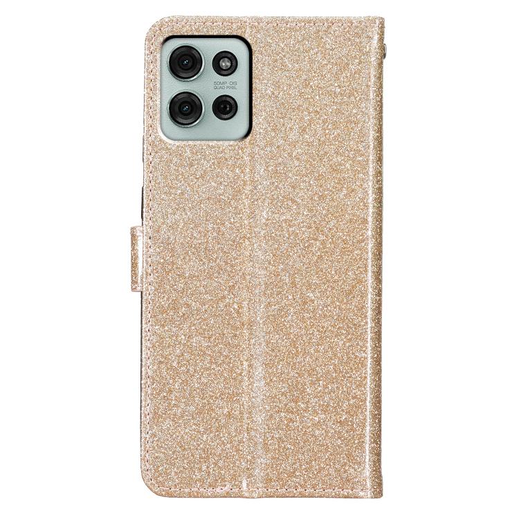 For Motorola Moto G56 5G Glitter Powder Flip Leather Phone Case(Gold) - free shipping - PMC TechLife - Order now!