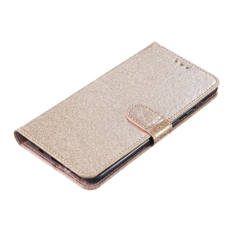 For Motorola Moto G56 5G Glitter Powder Flip Leather Phone Case(Gold) - free shipping - PMC TechLife - Order now!