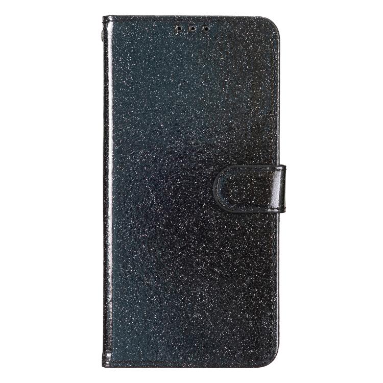 For Motorola Moto G86 5G Glitter Powder Flip Leather Phone Case(Black) - free shipping - PMC TechLife - Order now!