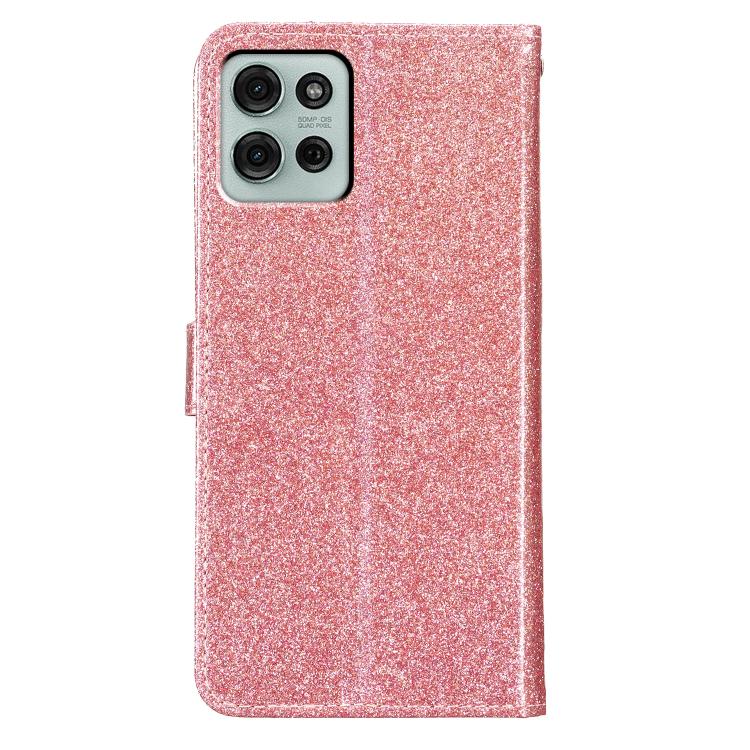 For Motorola Moto G86 5G Glitter Powder Flip Leather Phone Case(Rose Gold) - free shipping - PMC TechLife - Order now!