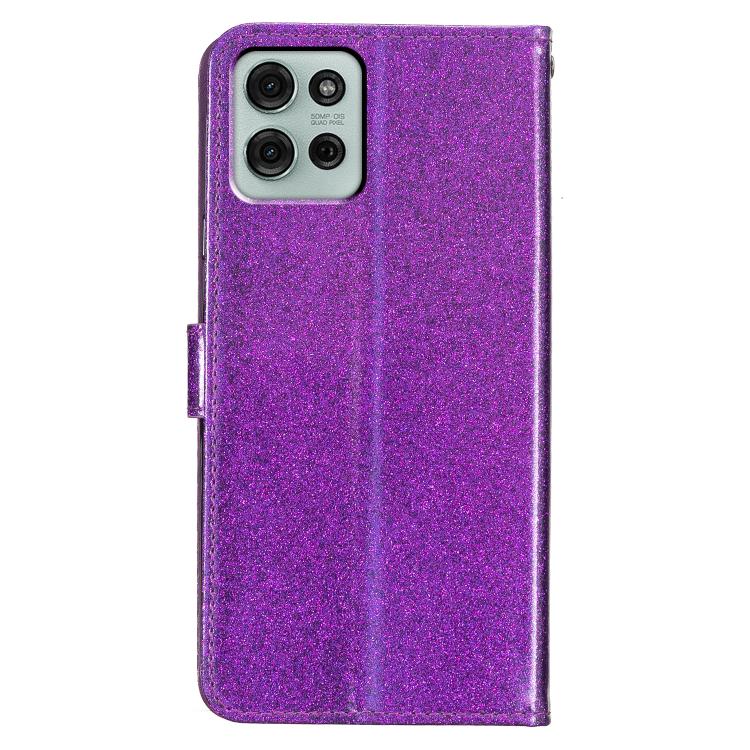 For Motorola Moto G86 5G Glitter Powder Flip Leather Phone Case(Purple) - free shipping - PMC TechLife - Order now!