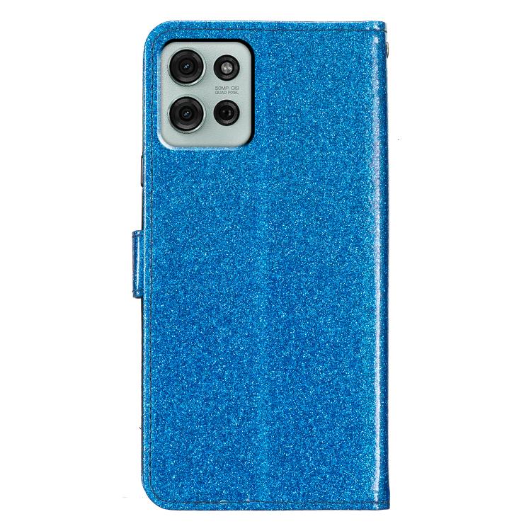 For Motorola Moto G86 5G Glitter Powder Flip Leather Phone Case(Blue) - free shipping - PMC TechLife - Order now!