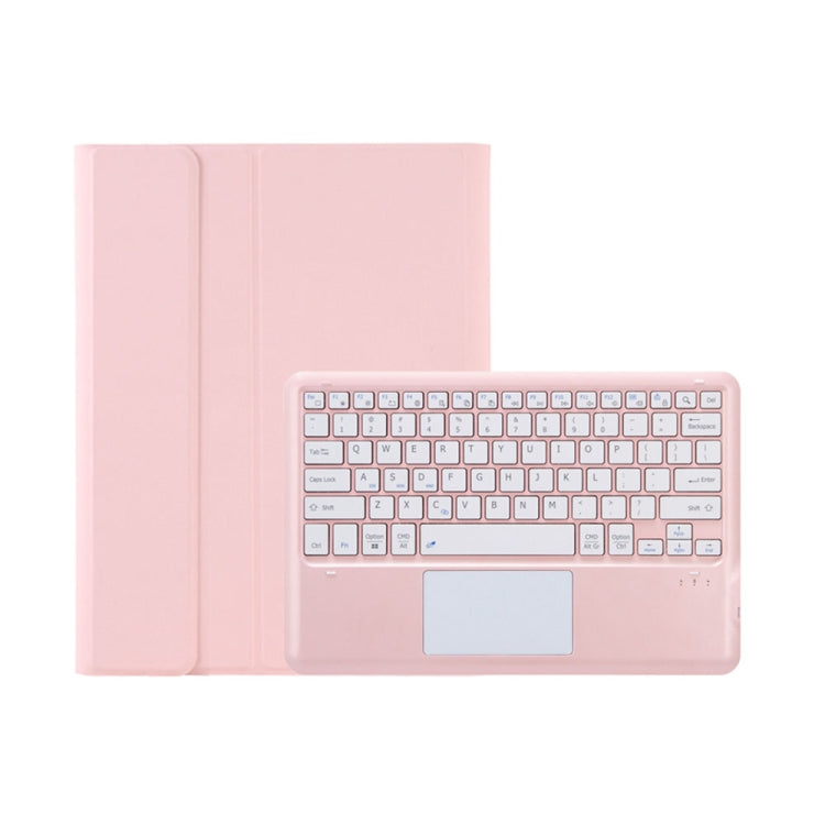 For Lenovo Xiaoxin Pad Pro 12.7 inch AM24-A TPU Ultra-thin Detachable Bluetooth Keyboard Tablet Leather Case with Touchpad(Pink) - Lenovo Keyboard by PMC TechLife | Online Shopping South Africa | PMC TechLife | Buy Now Pay Later Mobicred