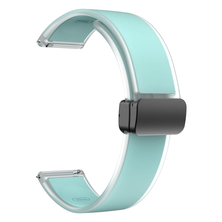 For Samsung Galaxy Watch6 / 5 / 4 Translucent Magnetic Black Buckle Silicone Watch Band(Light Green) - free shipping - PMc TechLife - Order now!