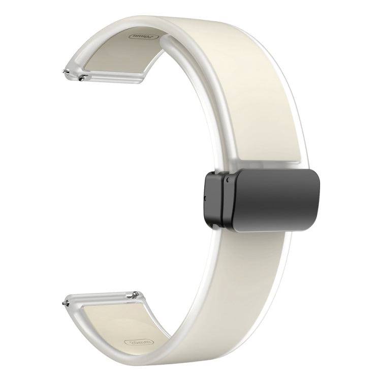 For Samsung Galaxy Watch6 / 5 / 4 Translucent Magnetic Black Buckle Silicone Watch Band(Starlight Color) - free shipping - PMc TechLife - Order now!