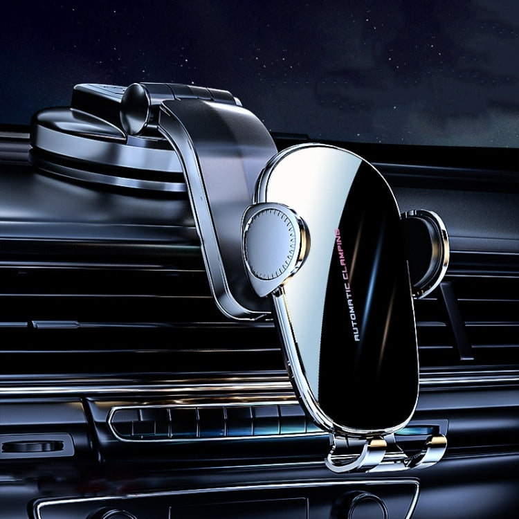 D6 Mechanical Locking Wireless Fast Charging Air Outlet Car Holder, Style:Strong Suction Cup Version - Wireless Charger Holders by PMC TechLife | Online Shopping South Africa | PMC TechLife | Buy Now Pay Later Mobicred