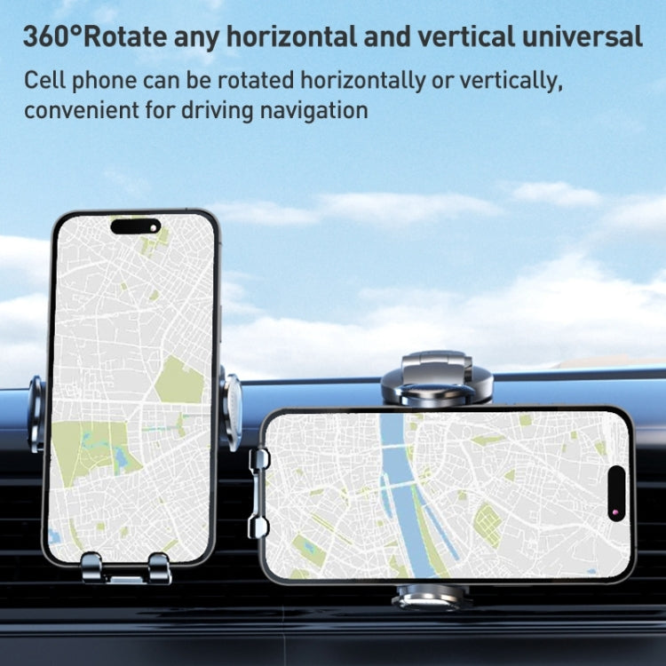 D6 Mechanical Locking Wireless Fast Charging Air Outlet Car Holder, Style:Standard - Wireless Charger Holders by PMC TechLife | Online Shopping South Africa | PMC TechLife | Buy Now Pay Later Mobicred