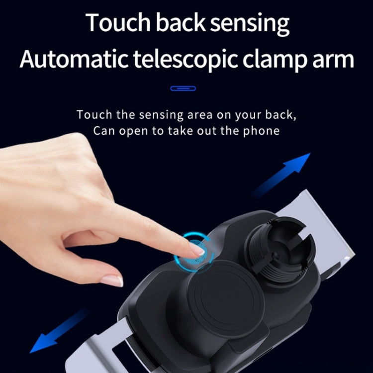 D7 Infrared lnduction Wireless Fast Charging Air Outlet Car Holder(Silver) - Wireless Charger Holders by PMC TechLife | Online Shopping South Africa | PMC TechLife | Buy Now Pay Later Mobicred