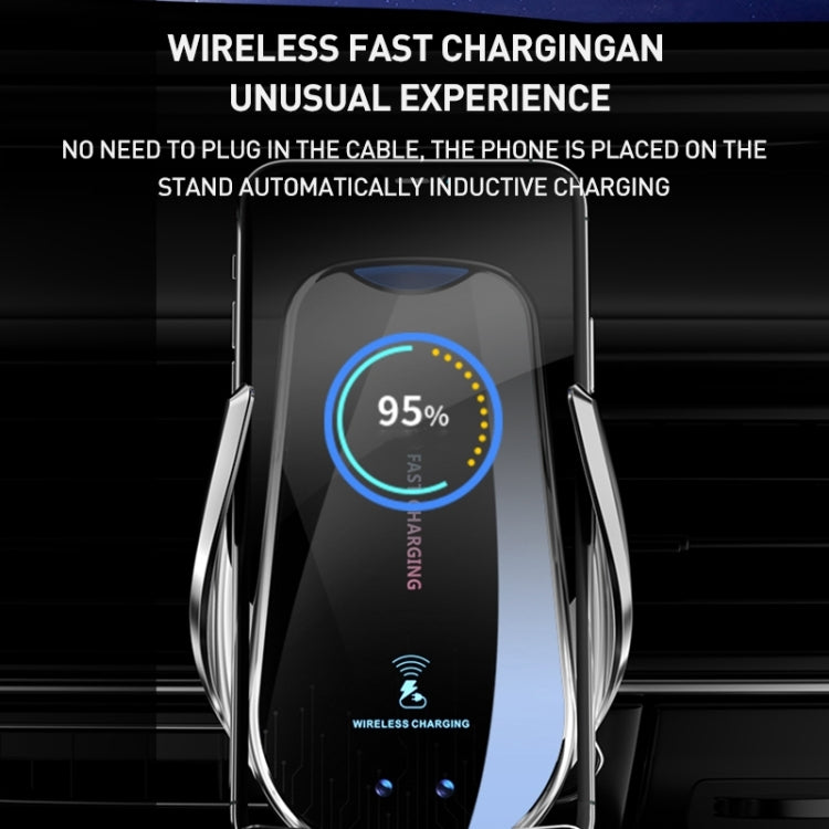G10 Infrared lnduction Wireless Fast Charging Air Outlet Car Holder(Silver) - Wireless Charger Holders by PMC TechLife | Online Shopping South Africa | PMC TechLife | Buy Now Pay Later Mobicred