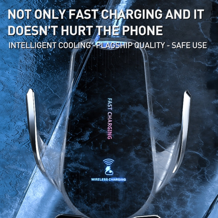 G10 Infrared lnduction Wireless Fast Charging Air Outlet Car Holder(Silver) - Wireless Charger Holders by PMC TechLife | Online Shopping South Africa | PMC TechLife | Buy Now Pay Later Mobicred
