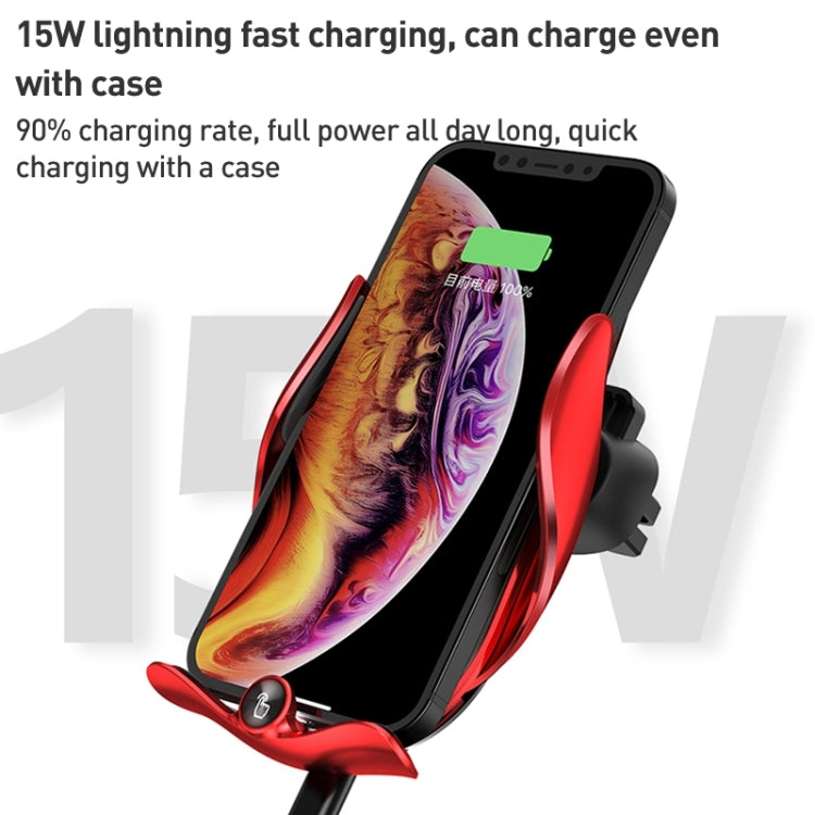 M3 Infrared lnduction Wireless Fast Charging Air Outlet Car Holder(Black) - Wireless Charger Holders by PMC TechLife | Online Shopping South Africa | PMC TechLife | Buy Now Pay Later Mobicred